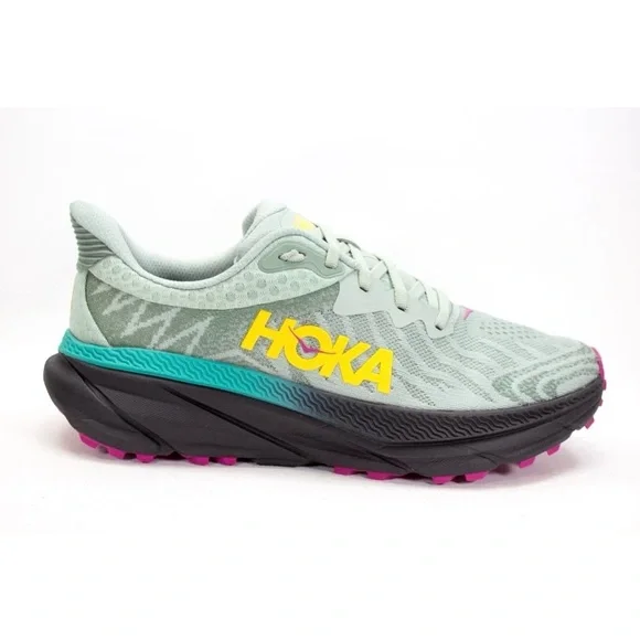 Hoka Challenger ATR 7 Womens Sz US 9.5 B Aloe Vera Black Trailing Running Shoes - Picture 5 of 13